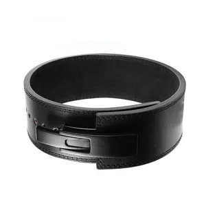 Luxury Fitness Body Building Waist <b>Trainer</b> 13 MM Weightlifting <b>Leather</b> Gym Lever Belt for <b>Men</b> - Product Image 1