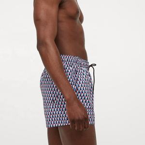 2024 OEM personnalisé hommes High Street maillot de bain séchage rapide polyester imprimé short de bain imperméable solide motif Style - Product Image 5