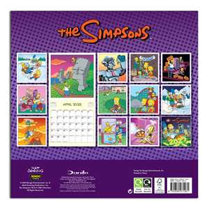 Calendario de Escritorio Personalizado de Los Simpson 2025, Calendario Perpetuo de Papel Impreso para Exhibición en Oficina y Uso como Reloj - Product Image 3