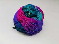Fil de soie perlé coloré fait à la main fantaisie embelli séquence tricot tissage Crochet broderie Art artisanat teint tricot à la main
