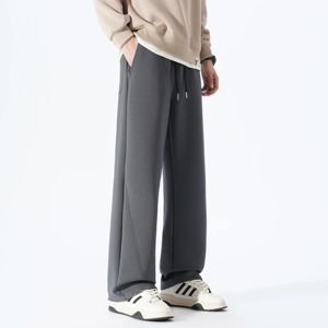 กางเกงขายาวผ้าวูลฟลีซสำหรับผู้ชายไซส์ใหญ่ 190 ซม. รุ่นใหม่ประจำฤดูใบไม้ร่วงและฤดูหนาว ความยาวพิเศษ 120 ซม. เอวยางยืด สไตล์ลำลอง/สปอร์ต คุณภาพสูง - Product Image 5