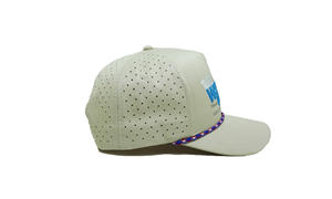 Elaborado en Injae Vina 5 paneles estructurados agujeros perforados gorra de béisbol diseño personalizado moda Unisex adulto - Product Image 3
