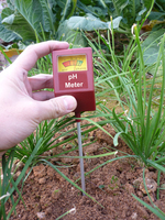 Medidor de pH del Suelo para Plantas, Ácido y Alcalino, RAPITECH, Portátil, LCD, con Construcción de Plástico y Aluminio