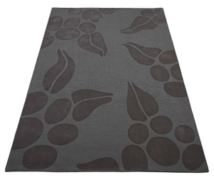 Modern Geometrical Hand Carved Texture Wool Area <b>Rug</b> Taupe 100% Wool Eco-Friendly High-Low Design Hand Loom Cotton Backing Set - Product Image 1