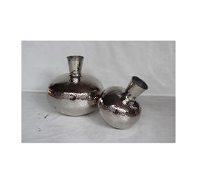 Ensemble de 2 vases à fleurs de style moderne de luxe, finitions antiques en cuivre et laiton, meilleure combinaison pour le salon - Product Image 5