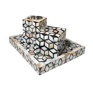 Ramadan Classic Madkhan Burner Home Decor Bakhoor <b>Incense</b> Holder Religion Bone Inlay Wooden <b>Incense</b> Burner <b>Box</b> Made in India - Product Image 2