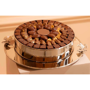 Bol à chocolat décoratif fantastique avec plateau en argent élégant bol à chocolat artisanal de qualité supérieure pour une utilisation au restaurant d'hôtel - Product Image 1