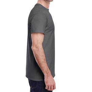 Camiseta deportiva de Color sólido para hombre, camiseta de entrenamiento transpirable ajustada para gimnasio, correr, deportes, ropa deportiva, camiseta de verano - Product Image 2