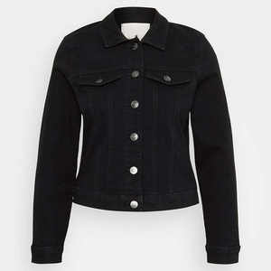 Premium Quality New Black Washed Denim Women's OEM Denim <b>Jacket</b> With Button Fastening Designed For Women For All Seasons Comfort - Product Image 6