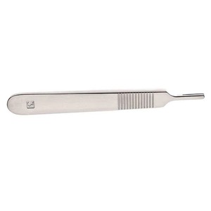 Manche de scalpel en acier inoxydable, conception inclinée, taille 250 mm, compatible avec les lames numéro trois pour un contrôle précis de la coupe chirurgicale - Product Image 6