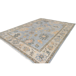 Tapis d'intérieur en laine Oushak vintage fait main, à poils coupés, à poils moyens, antidérapant, motif floral, décoration classique pour la maison, salon, prière - Product Image 3