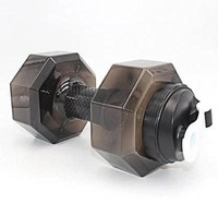 Bouteille d'eau de sport pour la salle de sport, en acier inoxydable, sans BPA, écologique, légère, en forme d'haltère