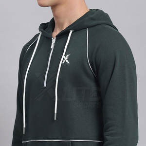 Conjunto Deportivo Informal con Capucha para Hombre, de Dos Piezas, con Media Cremallera, Corte Regular, Ligero, Textura Suave, Detalles Modernos para Uso Diario - Product Image 5