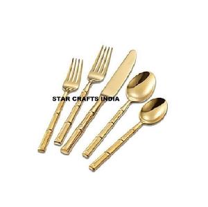 High Quality 4-Piece Luxury <b>Mirror</b> Polished Stainless Steel Flatware Set Gold Silver Wedding Tableware Dishwasher Safe for <b>Kids</b> - Product Image 1