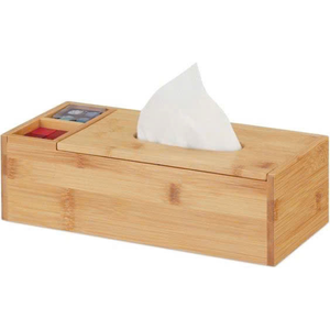 Nordic Inspired Wooden Tissue Box Organizer Simple Napkin Holder for Bathroom <b>Vanity</b> Table or Bedroom Side Desk - Product Image 2