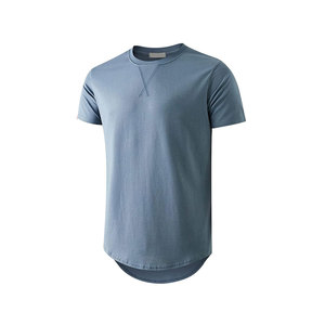 Nueva Camiseta de cuello redondo de verano para hombre, camisetas ajustadas de algodón grueso para hombre - Product Image 1