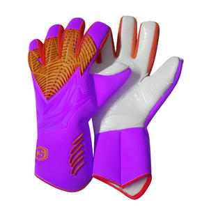 Professional Grade All-Weather Breathable Unisex White Contact <b>Latex</b> Neon Strike Negative Cut Goalkeeper <b>Gloves</b> Hot Pink Lime - Product Image 3