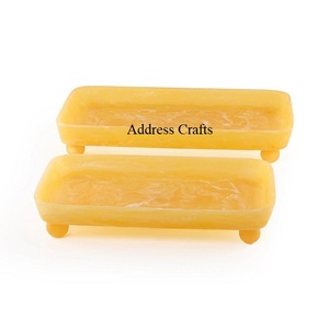 Vente chaude Nouveau Résine Chocolat Plateaux De Service Rectangle Unique Tourbillon Dates Plateau Conception Fruits Secs Plateau De Service Pour Le Salon - Product Image 2