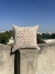 Bohemian Vintage Mandala Print Hippie Style 100% Cotton Floor Cushion <b>Case</b> Indian <b>Square</b> Pouf Cover for Home Use Printed <b>Pillow</b> - Product Image 3