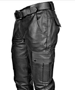 Pantalon de moto en cuir imperméable et coupe-vent pour homme, taille plus, vêtements de sport pour adultes, multi-design, respirant, anti-UV - Product Image 4