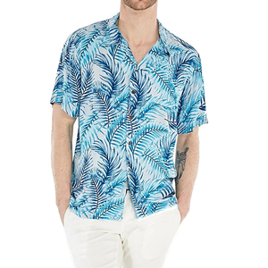 2026 derniers hommes léger de haute qualité solide col en v à manches courtes chemises décontractées respirant tricoté tissu été plage Style - Product Image 1