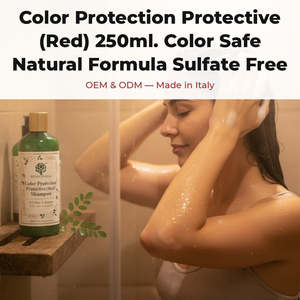 Shampooing Rouge Naturel 250ml Sans Sulfate, Protection Couleur, Italie RedMoringa, Marque Privée OEM - Product Image 2
