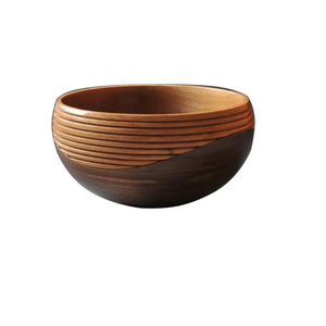 Tazón para Servir Masa de Madera de Acacia Premium, Diseño Artesanal con Pulido, para Bodas, Hogar, Hotel y Restaurante, Ecológico - Product Image 5