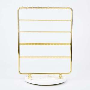 Stylish Jewelry Stand with Multiple Hooks Multi-Tiered Jewelry Organizer Stand - Product Image 4