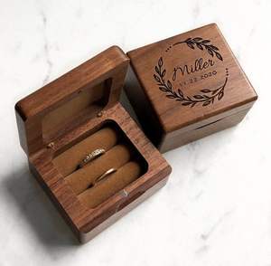 Caja de Anillos de Madera Hecha a Mano |   Calidad Premium |   Precio de Fábrica al por Mayor - Product Image 2
