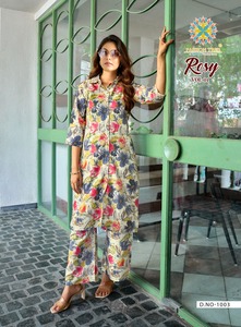 Premium Quality Long Straight <b>Kurti</b> for Ladies With Traditional Prints and Stylish Neck Pattern Available at Best Prices - Product Image 3