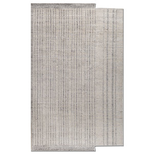 พรมทอมือลายทางสีน้ำเงิน ขนสัตว์ รูปทรงสี่เหลี่ยมผืนผ้า คลาสสิก สำหรับห้องนั่งเล่น ตกแต่งบ้านและทางเดิน-HWL-448 - Product Image 1