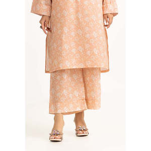 Combinaison orange pour femme, pantalon cargo respirant à jambes larges avec taille élastique, taille mi-basse/basse, pantalon décontracté - Product Image 3