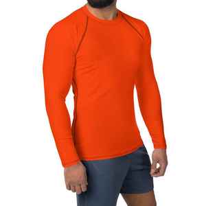 Custom Rash Guard Hombres Mujeres Manga larga Secado rápido Protección Uv Rash Guard para surfear Natación Entrenamiento físico al por mayor - Product Image 3