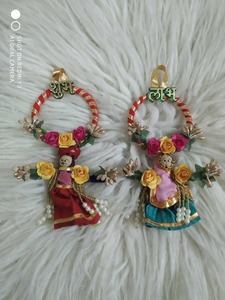 Puppets Shubh Labh Floral Home Decor Good Luck Charm Diwali Decoration Housewarming Christmas Favor Wall Hanging - Product Image 2
