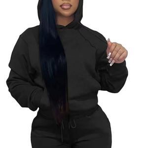 Sweat à capuche avec logo personnalisé de printemps Vêtements pour femmes Vêtements d'hiver décontractés pour femmes Sweat solide Respirant à la mode - Product Image 1