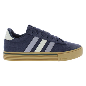 Chaussures de sport rétro Adidas Daily 4.0 pour homme, bleu marine/crème, doublure en maille souple, baskets classiques de tennis, tendance et élégantes pour la marche - Product Image 1