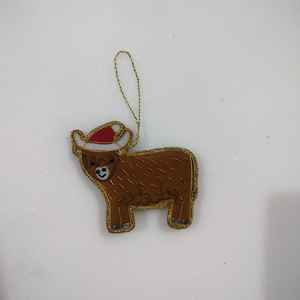 Creative Design Handmade Golden Zari Embroidery Eco-Friendly Durable Christmas <b>Tree</b> Decoration Hanging <b>Ornament</b> for Festival - Product Image 3