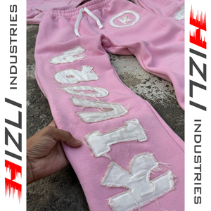 100%Custom Solid Heavyweight Fleece Streetwear Eco-Friendly Sweatsuit Distressed <b>Embroidery</b> <b>Set</b> Rhinestone Sunfade Wash - Product Image 6