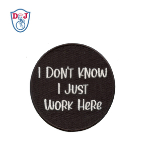 Custom Text Embroidered Patch <b>Name</b> <b>Tag</b> Morale Embroidery Twill Patch Fun Patches for Garment Trimming - Product Image 5