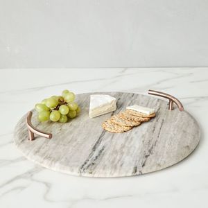 Marble <b>Tray</b> Decorative Accent For Bathroom <b>Vanity</b> Organization Holding Soap Dispensers Skincare Bottles - Product Image 4