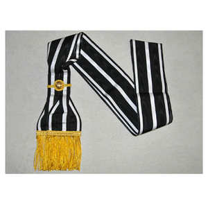 Écharpe brodée de haute qualité, faite à la main, écharpes tactiques brodées pour uniforme, régalia maçonnique, maître artisan, OEM1 - Product Image 1