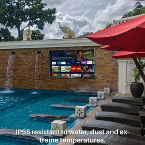 โทรทัศน์สมาร์ททีวีกลางแจ้ง 4K UHD ขนาด 75 นิ้ว กันน้ำ ทนแสงแดดจ้า สำหรับสระว่ายน้ำและสวน - Product Image 5