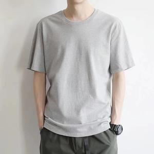 เสื้อยืดลำลองสะพายไหล่สำหรับผู้ชายผ้าคอตตอนโอเวอร์ไซซ์สำหรับ100% เสื้อยืดพิมพ์โลโก้ออกแบบได้เอง - Product Image 3