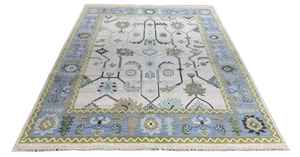 6x9 Serapi ทำด้วยมือคุณภาพสูงแบบทันสมัยพรมถักมือสไตล์เปอร์เซียสำหรับห้องนั่งเล่น - Product Image 2