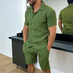 Vêtements pour hommes Ensemble d'été personnalisé 2 pièces Vêtements Tenues Shorts Ensemble deux pièces Ensembles de vêtements pour hommes de qualité supérieure 2025 - Product Image 4