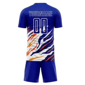 Camiseta de Fútbol Unisex Personalizada con Nombre y Números de Equipo, 100% Poliéster, Transpirable, de Secado Rápido, Ecológica, Cuello Redondo, Manga Corta - Product Image 3