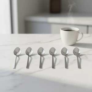 Juego de 6 cucharas de café VENICE, cromo pulido, 15.2 cm, acero inoxidable PL6X90VC10 - Product Image 3