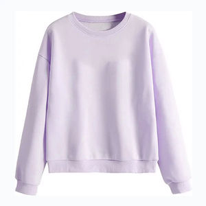 Sudadera de Jersey de algodón con estampado de logotipo personalizado para mujer con mangas largas y cuello redondo transpirable al por mayor para la temporada de invierno - Product Image 5