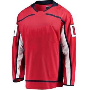 Maillots de hockey sur glace personnalisés de qualité supérieure, design personnalisé, impression par transfert thermique, respirant, séchage rapide, service OEM - Product Image 1