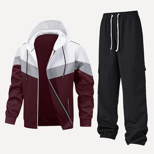 Ensemble de survêtement sportif pour homme, survêtement de qualité, costumes d'automne, 2 pièces, sweat-shirt + pantalon, tenue de sport, vêtements de mode masculine, survêtement à capuche - Product Image 4